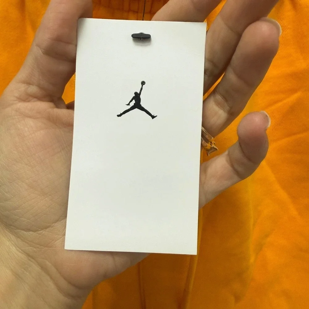 Nike‎ Jordan Mens Active Fleece Shorts Yellow Jumpman Logo Size M